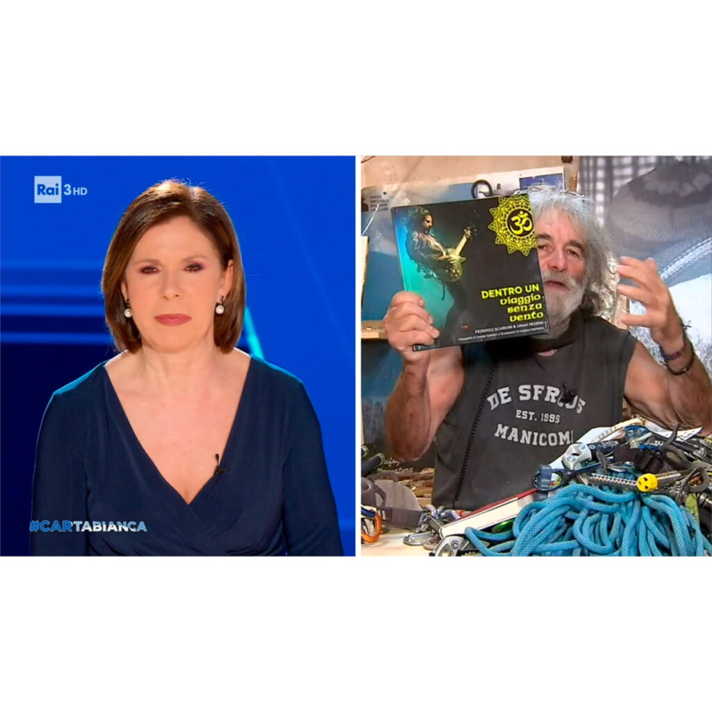 Cartabianca Rai 3 Mauro Corona presenta il concert book di Omar Pedrini e Federico Scarioni