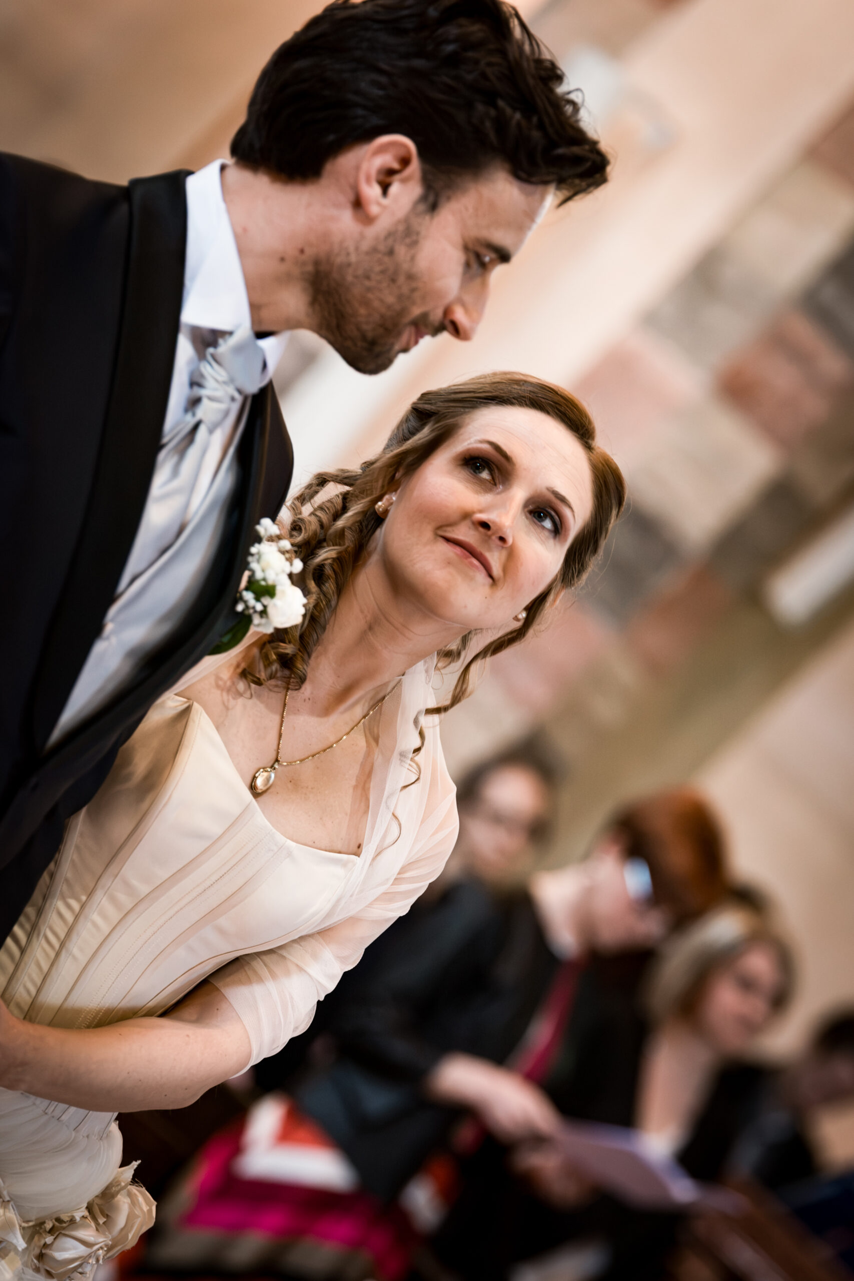Ritratto degli sposi durante la cerimonia di matrimonio, progetto Storie da condividere a Padova